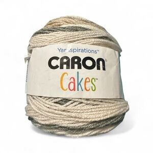 Caron Cakes Beige Yarn 200g Cream Gray Varigated